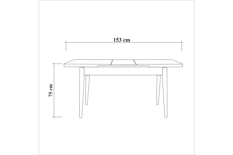 Oliver Matbord 120x75 cm Vit - Hanah Home - Möbler - Matplats - Matbord & köksbord