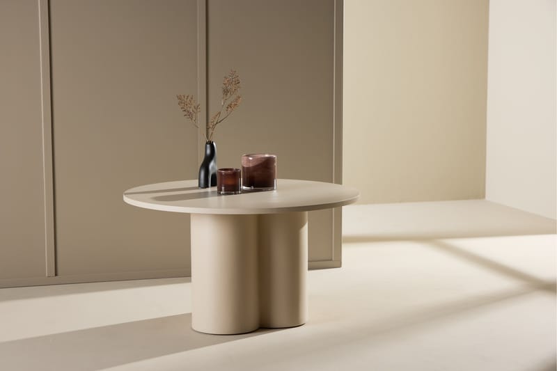 Olivia Soffbord 80 cm - Beige - Möbler - Vardagsrum - Soffbord & vardagsrumsbord - Soffbord