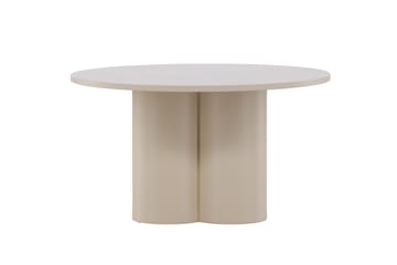 Olivia Soffbord 80 cm Runt i Målat Trä - Beige - Möbler - Vardagsrum - Soffbord & vardagsrumsbord - Soffbord