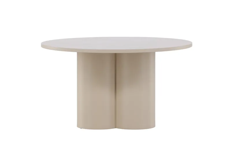 Olivia Soffbord 80 cm Runt i Målat Trä - Beige - Möbler - Vardagsrum - Soffbord & vardagsrumsbord - Soffbord