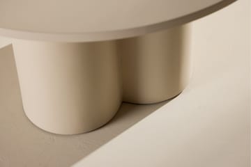 Olivia Soffbord 80 cm Runt i Målat Trä - Beige - Möbler - Vardagsrum - Soffbord & vardagsrumsbord - Soffbord