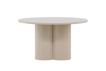Olivia Soffbord 80 cm Runt i Målat Trä - Beige - Möbler - Vardagsrum - Soffbord & vardagsrumsbord - Soffbord