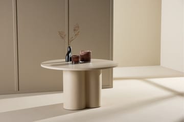 Olivia Soffbord 80 cm Runt i Målat Trä - Beige - Möbler - Vardagsrum - Soffbord & vardagsrumsbord - Soffbord