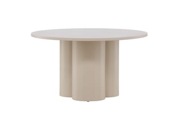 Olivia Soffbord 80 cm Runt i Målat Trä - Beige - Möbler - Vardagsrum - Soffbord & vardagsrumsbord - Soffbord