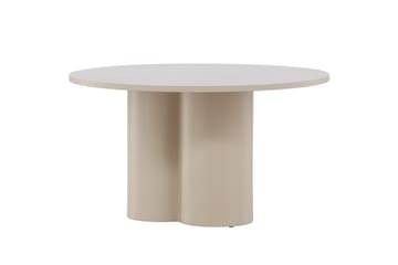 Olivia Soffbord 80 cm Runt i Målat Trä - Beige - Möbler - Vardagsrum - Soffbord & vardagsrumsbord - Soffbord