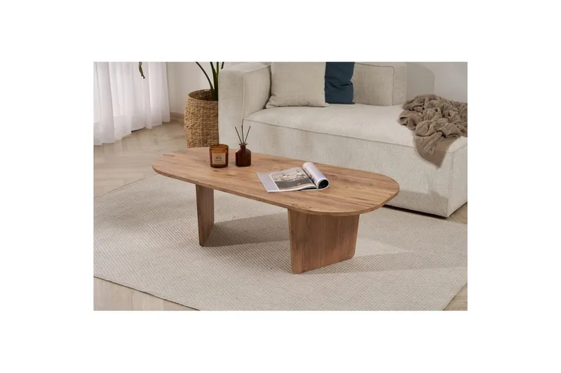 Omari Soffbord 130 cm - Brun - Möbler - Vardagsrum - Soffbord & vardagsrumsbord - Soffbord