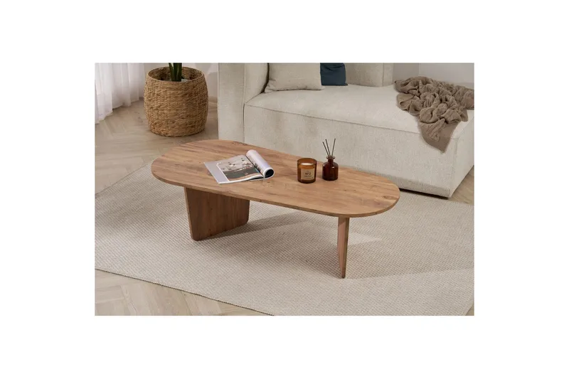 Omari Soffbord 130 cm - Brun - Möbler - Vardagsrum - Soffbord & vardagsrumsbord - Soffbord