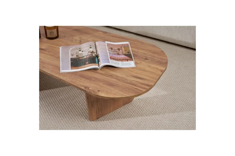 Omari Soffbord 130 cm - Brun - Möbler - Vardagsrum - Soffbord & vardagsrumsbord - Soffbord