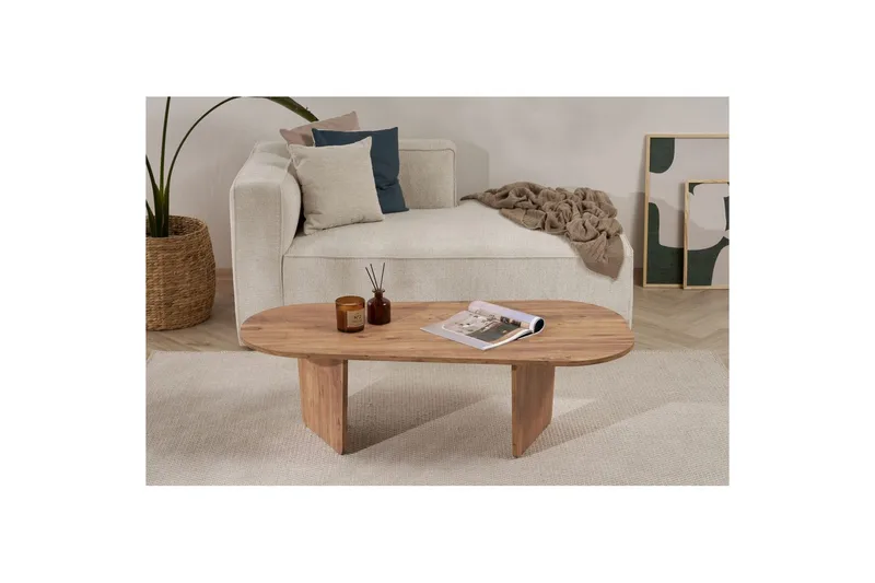 Omari Soffbord 130 cm - Brun - Möbler - Vardagsrum - Soffbord & vardagsrumsbord - Soffbord