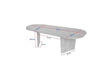 Omari Soffbord 130 cm - Valnöt - Möbler - Vardagsrum - Soffbord & vardagsrumsbord - Soffbord