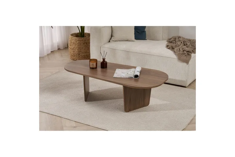 Omari Soffbord 130 cm - Valnöt - Möbler - Vardagsrum - Soffbord & vardagsrumsbord - Soffbord