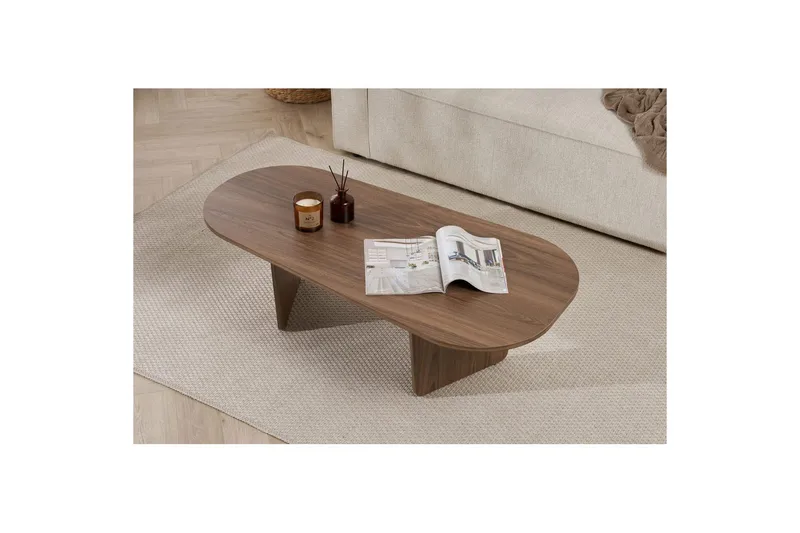 Omari Soffbord 130 cm - Valnöt - Möbler - Vardagsrum - Soffbord & vardagsrumsbord - Soffbord