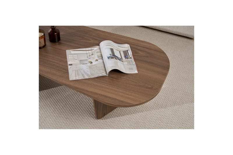 Omari Soffbord 130 cm - Valnöt - Möbler - Vardagsrum - Soffbord & vardagsrumsbord - Soffbord