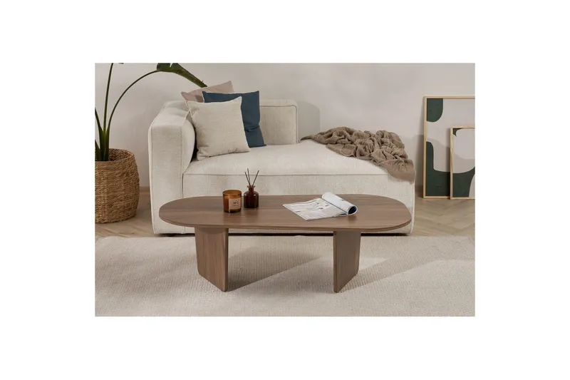 Omari Soffbord 130 cm - Valnöt - Möbler - Vardagsrum - Soffbord & vardagsrumsbord - Soffbord