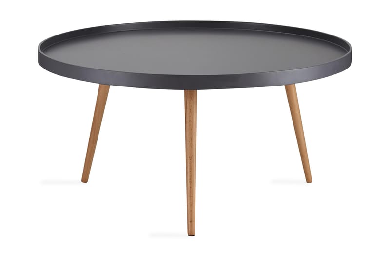 OPUS Soffbord 90 cm Runt Grå/Natur - Bord - Soffbord
