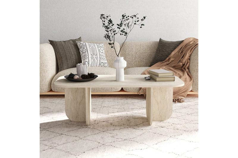 Orin Soffbord 120 cm - Beige - Möbler - Vardagsrum - Soffbord & vardagsrumsbord - Soffbord
