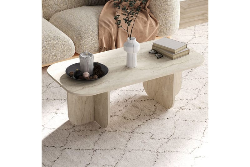 Orin Soffbord 120 cm - Beige - Möbler - Vardagsrum - Soffbord & vardagsrumsbord - Soffbord