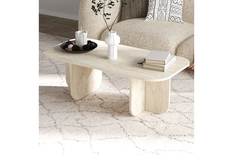 Orin Soffbord 120 cm - Beige - Möbler - Vardagsrum - Soffbord & vardagsrumsbord - Soffbord