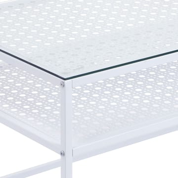 Orvanel Soffbord 100 cm - Transparent och matt vit - Möbler - Vardagsrum - Soffbord & vardagsrumsbord - Soffbord