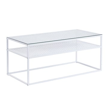Orvanel Soffbord 100 cm - Transparent och matt vit - Möbler - Vardagsrum - Soffbord & vardagsrumsbord - Soffbord