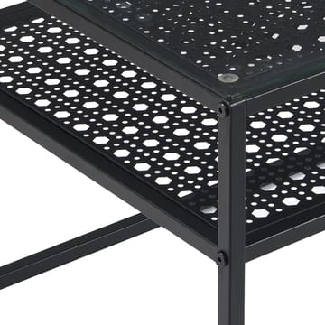 Orvanel Soffbord 100 cm - Transparent och mattsvart - Möbler - Vardagsrum - Soffbord & vardagsrumsbord - Soffbord