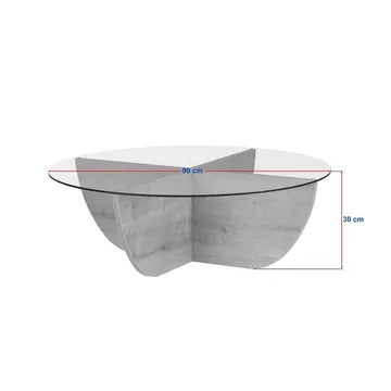 Orwin Soffbord 90 cm - Mörkbrun - Möbler - Vardagsrum - Soffbord & vardagsrumsbord - Soffbord