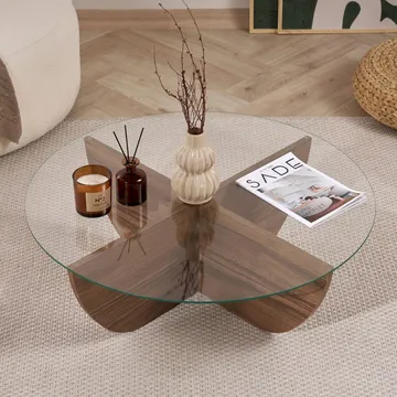 Orwin Soffbord 90 cm - Mörkbrun - Möbler - Vardagsrum - Soffbord & vardagsrumsbord - Soffbord