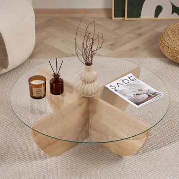 Orwin Soffbord 90 cm - Natur - Möbler - Vardagsrum - Soffbord & vardagsrumsbord - Soffbord