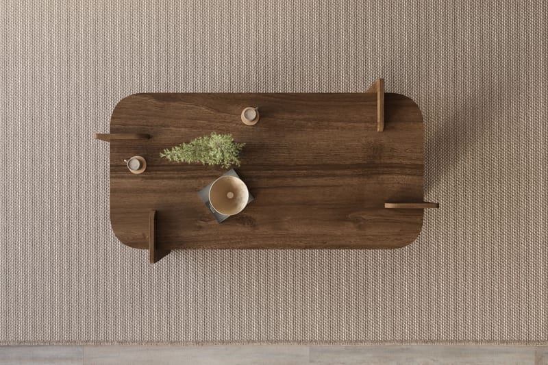 Osmiric Soffbord 120 cm Rektangulär - Valnöt - Möbler - Vardagsrum - Soffbord & vardagsrumsbord - Soffbord