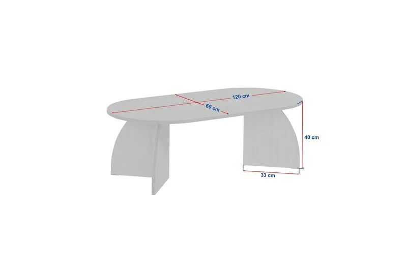 Osyra Soffbord 120 cm - Natur - Möbler - Vardagsrum - Soffbord & vardagsrumsbord - Soffbord