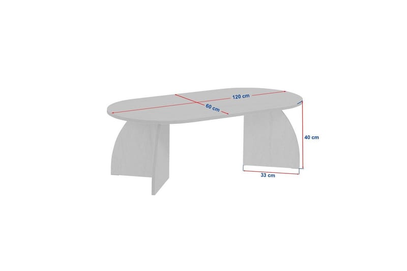 Osyra Soffbord 120 cm - Natur - Möbler - Vardagsrum - Soffbord & vardagsrumsbord - Soffbord