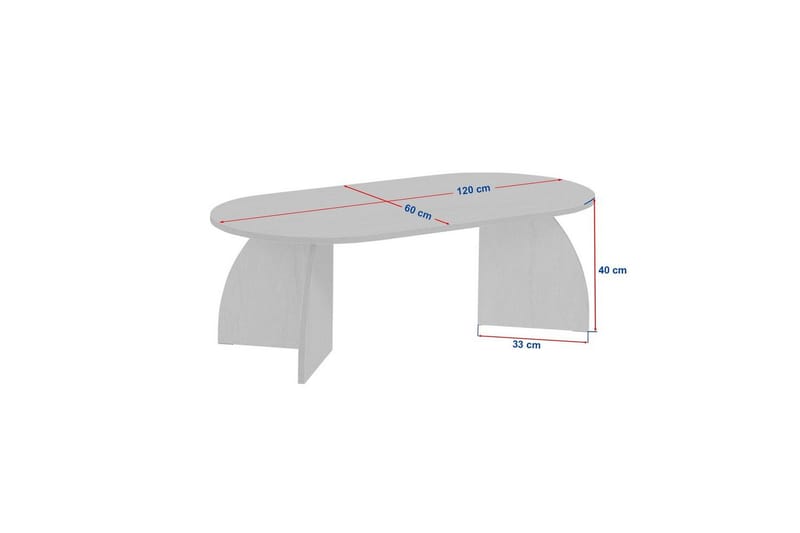 Osyra Soffbord 120 cm - Svart - Möbler - Vardagsrum - Soffbord & vardagsrumsbord - Soffbord