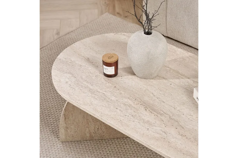 Osyra Soffbord 120 cm - Travertine - Möbler - Vardagsrum - Soffbord & vardagsrumsbord - Soffbord