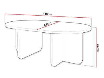 Ovren Soffbord 110 cm - brun - Möbler - Vardagsrum - Soffbord & vardagsrumsbord - Soffbord