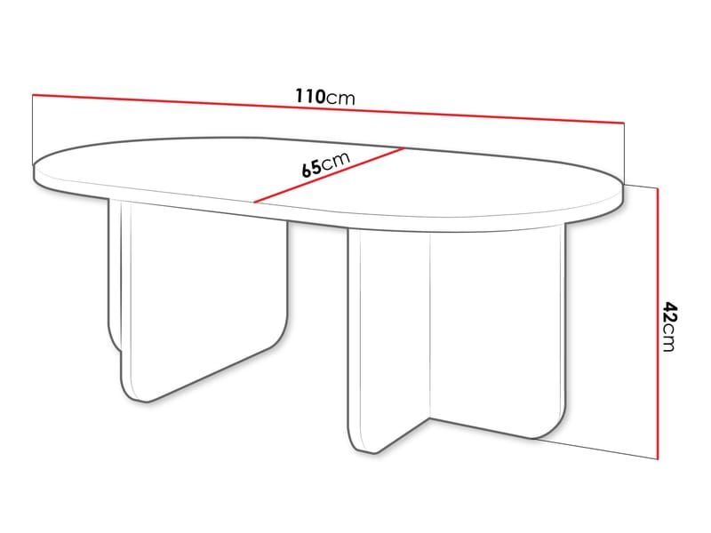 Ovren Soffbord 110 cm - brun - Möbler - Vardagsrum - Soffbord & vardagsrumsbord - Soffbord
