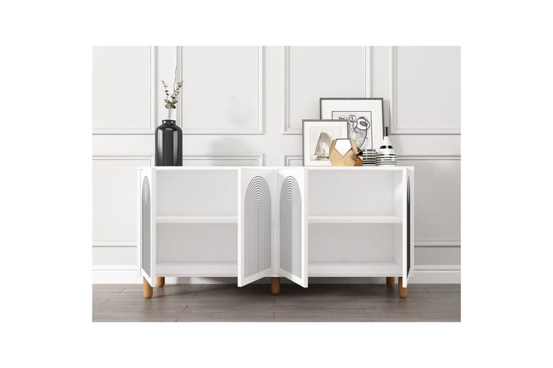 Ovrin Konsollbord 150 cm - Vit - Möbler - Vardagsrum - Soffbord & vardagsrumsbord - Avlastningsbord & konsolbord