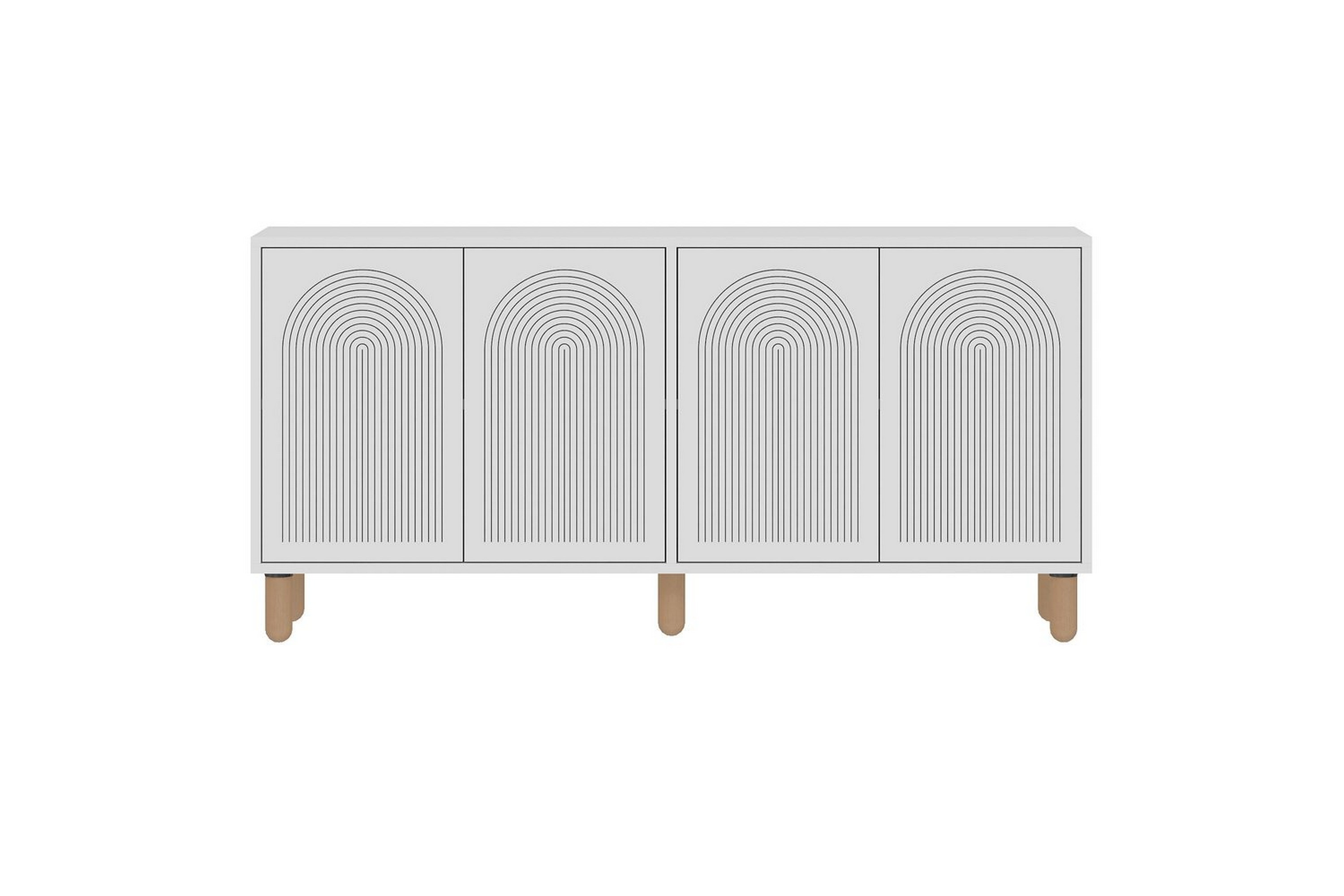 ovrin konsollbord 150 cm - vit