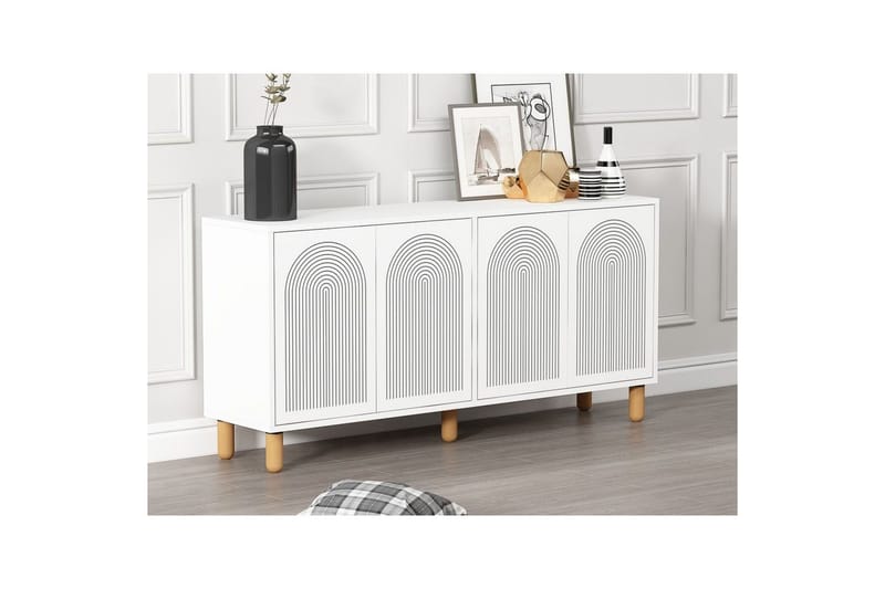 Ovrin Konsollbord 150 cm - Vit - Möbler - Vardagsrum - Soffbord & vardagsrumsbord - Avlastningsbord & konsolbord