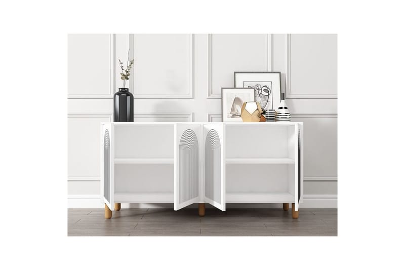 Ovrin Konsollbord 150 cm - Vit - Möbler - Vardagsrum - Soffbord & vardagsrumsbord - Avlastningsbord & konsolbord