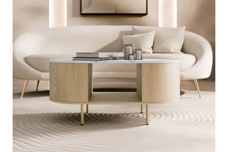 Pantego Soffbord 100x52 cm - Brun - Möbler - Vardagsrum - Soffbord & vardagsrumsbord - Soffbord