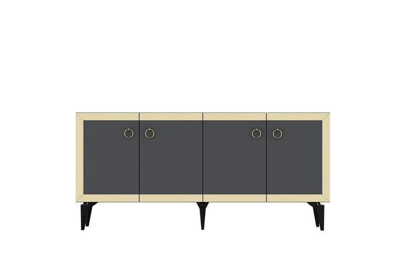 Petrolla Konsollbord 150 cm - Guld/Svart/Antracit - Möbler - Vardagsrum - Soffbord & vardagsrumsbord - Avlastningsbord & konsolbord