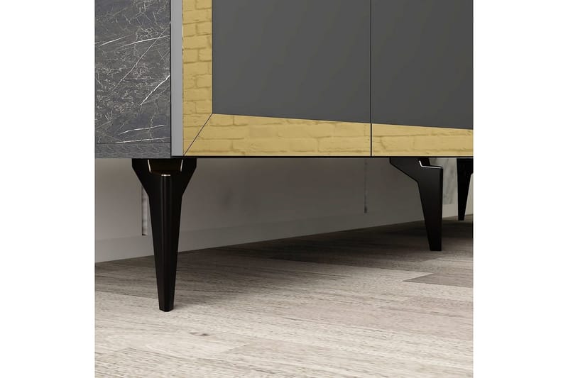 Petrolla Konsollbord 150 cm - Guld/Svart/Antracit - Möbler - Vardagsrum - Soffbord & vardagsrumsbord - Avlastningsbord & konsolbord