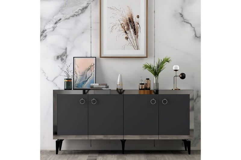 Petrolla Konsollbord 150 cm - Svart/Silver/Antracit - Möbler - Vardagsrum - Soffbord & vardagsrumsbord - Avlastningsbord & konsolbord
