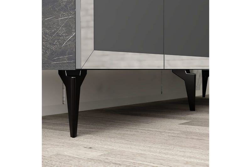 Petrolla Konsollbord 150 cm - Svart/Silver/Antracit - Möbler - Vardagsrum - Soffbord & vardagsrumsbord - Avlastningsbord & konsolbord