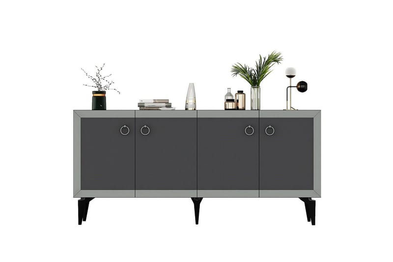 Petrolla Konsollbord 150 cm - Svart/Silver/Antracit - Möbler - Vardagsrum - Soffbord & vardagsrumsbord - Avlastningsbord & konsolbord