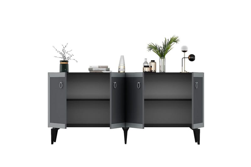 Petrolla Konsollbord 150 cm - Svart/Silver/Antracit - Möbler - Vardagsrum - Soffbord & vardagsrumsbord - Avlastningsbord & konsolbord