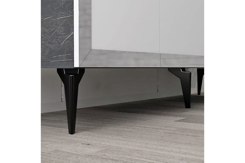 Petrolla Konsollbord 150 cm - Svart/Vit/Silver - Möbler - Vardagsrum - Soffbord & vardagsrumsbord - Avlastningsbord & konsolbord