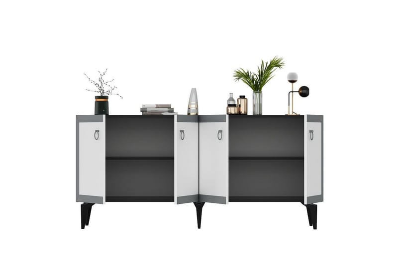 Petrolla Konsollbord 150 cm - Svart/Vit/Silver - Möbler - Vardagsrum - Soffbord & vardagsrumsbord - Avlastningsbord & konsolbord