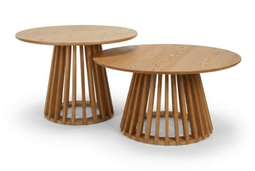 Peyra Satsbord Runt 86/60 cm Fanér