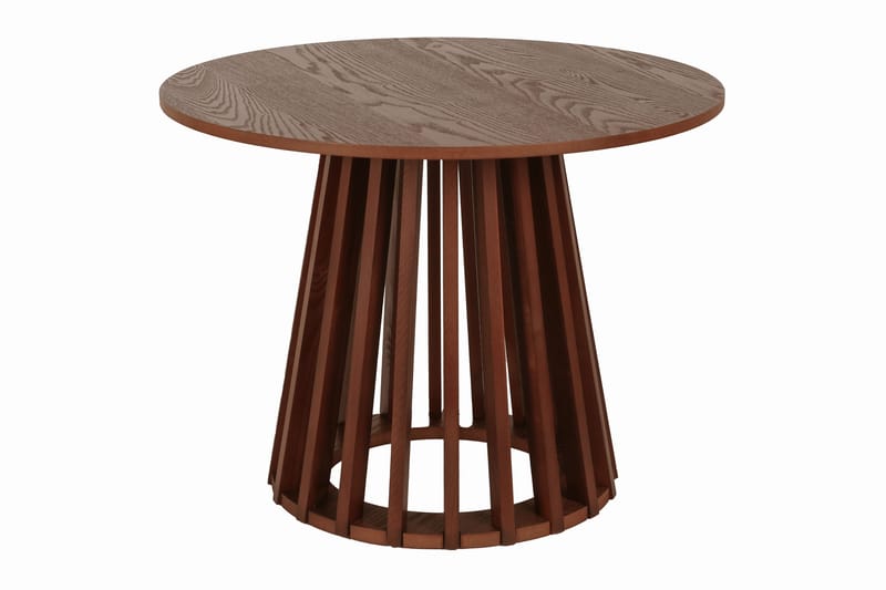 Peyra Satsbord Runt 86/60 cm Fanér - Valnöt - Möbler - Vardagsrum - Soffbord & vardagsrumsbord - Soffbord